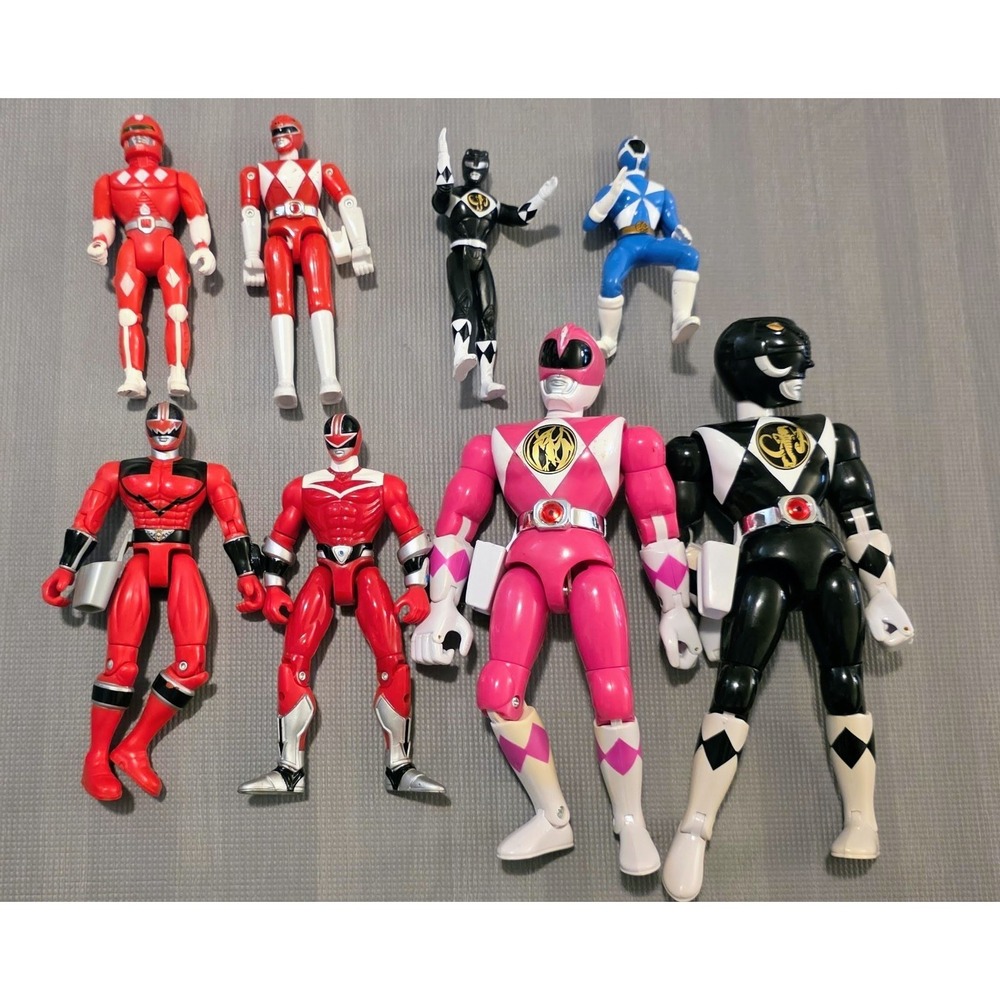 1990s Bandai and Saban Power Rangers Action Figures Lot